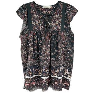 ULLA JOHNSON Posy Silk Top 0